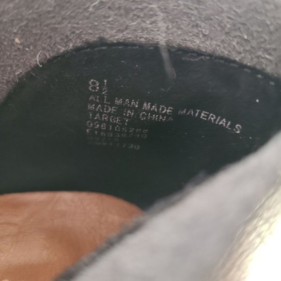 Universal Thread US Women's Size 8.5 Black Ankle Booties Side Split Block Heel - Picture 10 of 11